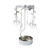 Silver Reindeer Tealight Spinner Candle Holder Home Décor