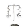 Silver Reindeer Tealight Spinner Candle Holder Home Décor