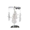 Silver Snowman Tealight Spinner for Cosy Home Décor