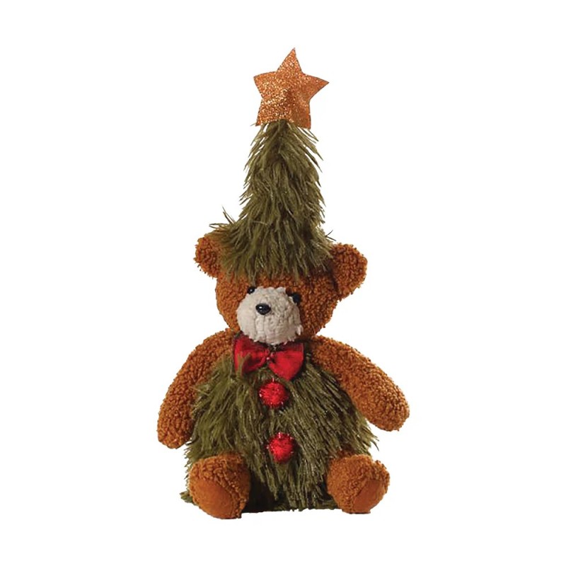 Christmas Tree Teddy Bear Plush 29cm Festive Decor Gift
