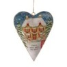 There's Snow Place Like Home Large 38cm Heart-Shaped Metal Hanging Decoration