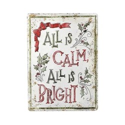 Vintage Style Christmas Wall Plaques Four Designs UK