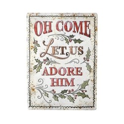 Vintage Style Christmas Wall Plaques Four Designs UK