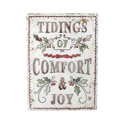 Vintage Style Christmas Wall Plaques Four Designs UK
