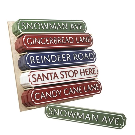 Christmas Street Sign Choice of 5