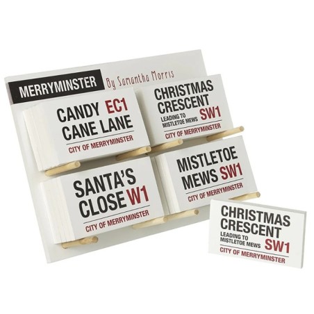 Merryminster Mini Christmas Street Signs Choice of 4