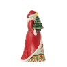 Jim Shore Santa Figurine with LED Vintage Tree