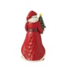 Jim Shore Santa Figurine with LED Vintage Tree