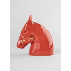 The Horse Sculpture Red gold