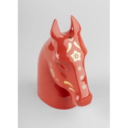 The Horse Sculpture Red gold