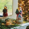 Jim Shore Santa Figurine with LED Vintage Tree