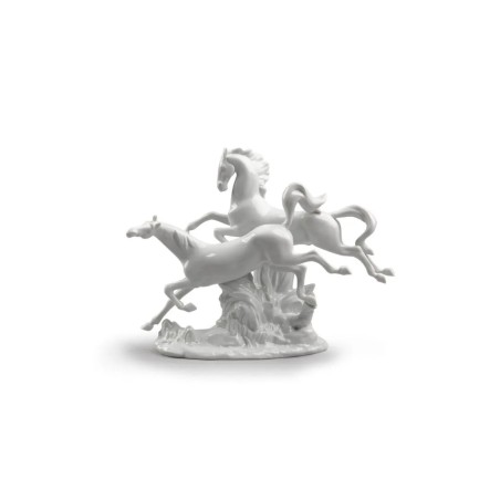 Horses Galloping Figurine