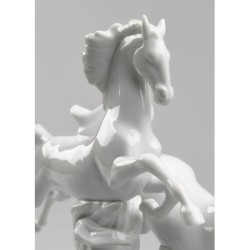 Horses Galloping Figurine