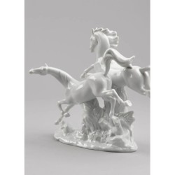 Horses Galloping Figurine