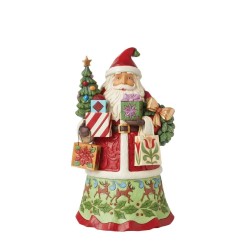 Jim Shore First Edition Signed All Wrapped Up Santa with Gifts Figurine