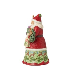 Jim Shore First Edition Signed All Wrapped Up Santa with Gifts Figurine