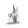 Woman on Horse Figurine