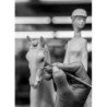 Woman on Horse Figurine