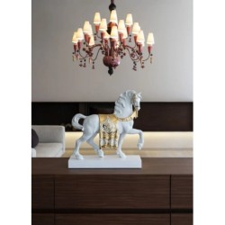 A Regal Steed Horse Sculpture Golden Lustre