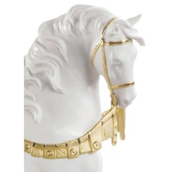 A Regal Steed Horse Sculpture Golden Lustre