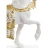 A Regal Steed Horse Sculpture Golden Lustre