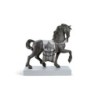A Regal Steed Horse Sculpture Silver Lustre