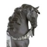 A Regal Steed Horse Sculpture Silver Lustre