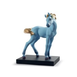 The Horse Figurine. Blue. Limited Edition