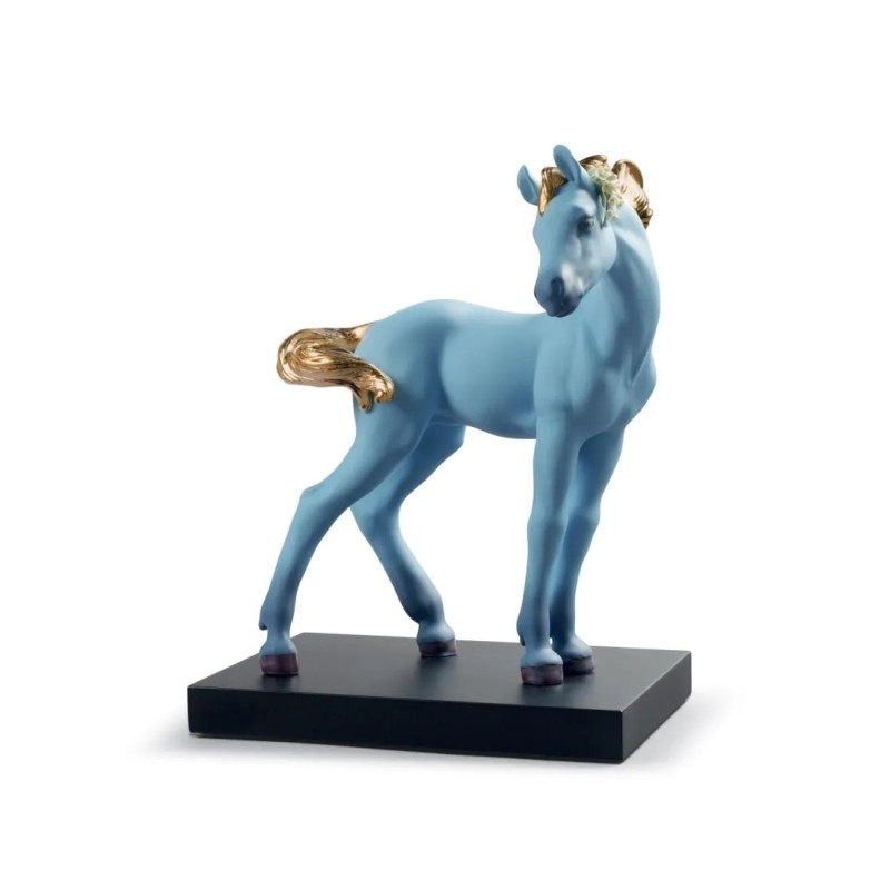 The Horse Figurine. Blue. Limited Edition