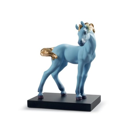 The Horse Figurine. Blue. Limited Edition