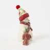 Jim Shore Up to Snow Good Snowman with Dog Scarf Pint Figurine