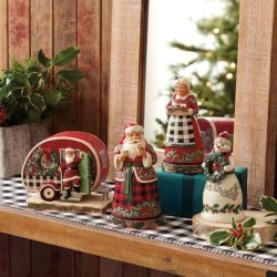 Jim Shore Highland Glen Mr Mrs Claus Figurine