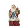 Jim Shore Winter's Welcome Santa with Birdhouse Figurine