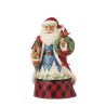 Jim Shore Winter's Welcome Santa with Birdhouse Figurine