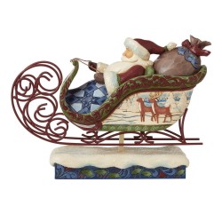 Figurine Père Noël Victorien En Traineau