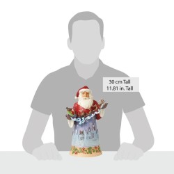 Jim Shore Santa with Sleigh in Overnight Scene