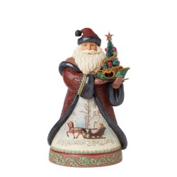 Jim Shore Yuletide Wonder Santa with Sisal Tree