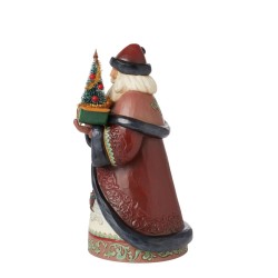 Jim Shore Yuletide Wonder Santa with Sisal Tree