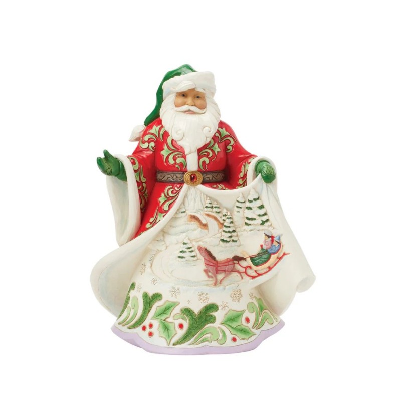 Jim Shore Magical Sleigh Ride Santa Musical Winter Scene