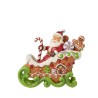 Jim Shore Sharing Sweet Holiday Cheer Gingerbread Sleigh with Lights