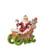 Jim Shore Sharing Sweet Holiday Cheer Gingerbread Sleigh with Lights