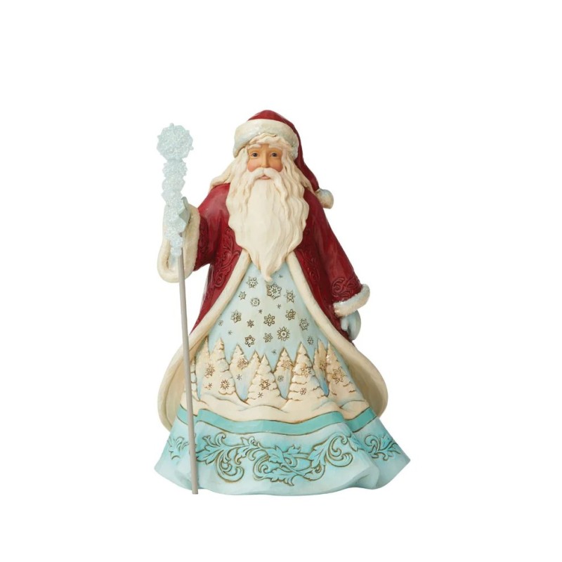 Jim Shore Winter Wonderland Santa with Snowflakes Figurine