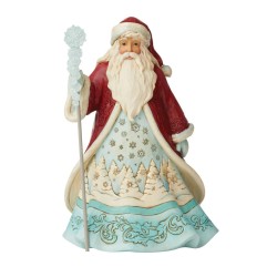 Jim Shore Winter Wonderland Santa with Snowflakes Figurine