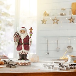 Jim Shore Have A Sweet Christmas Gingerbread Santa with Staff