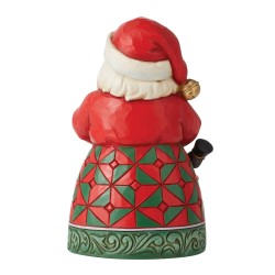 Père Noël Avec Les Bras Chargés De Cadeaux