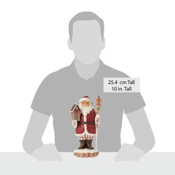 Jim Shore Have A Sweet Christmas Gingerbread Santa with Staff