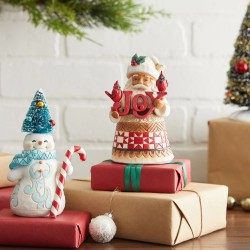 Jim Shore Santa with Cardinals Pint Size Figurine