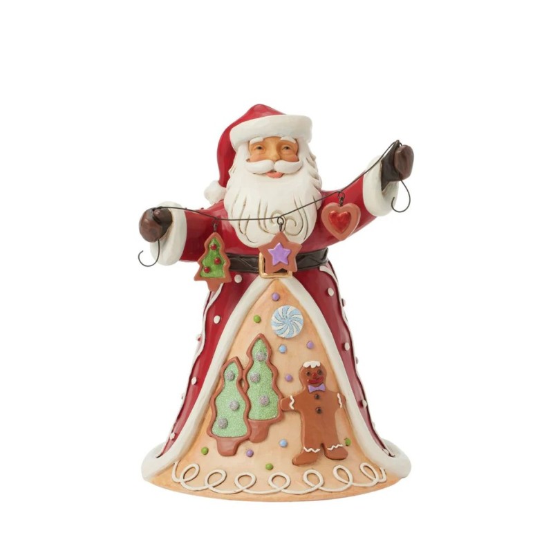 Jim Shore Gingerbread Santa Cookie Garland