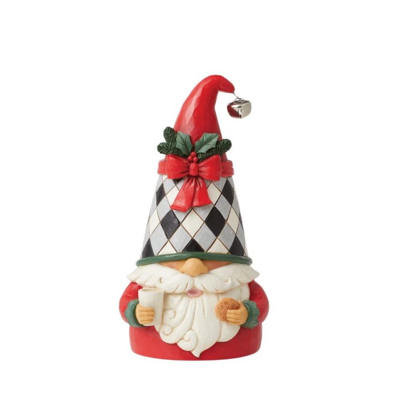 Jim Shore Highland Glen Gnome with Milk Cookies Figurine