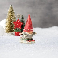 Jim Shore Gnome Skier with Braids Figurine